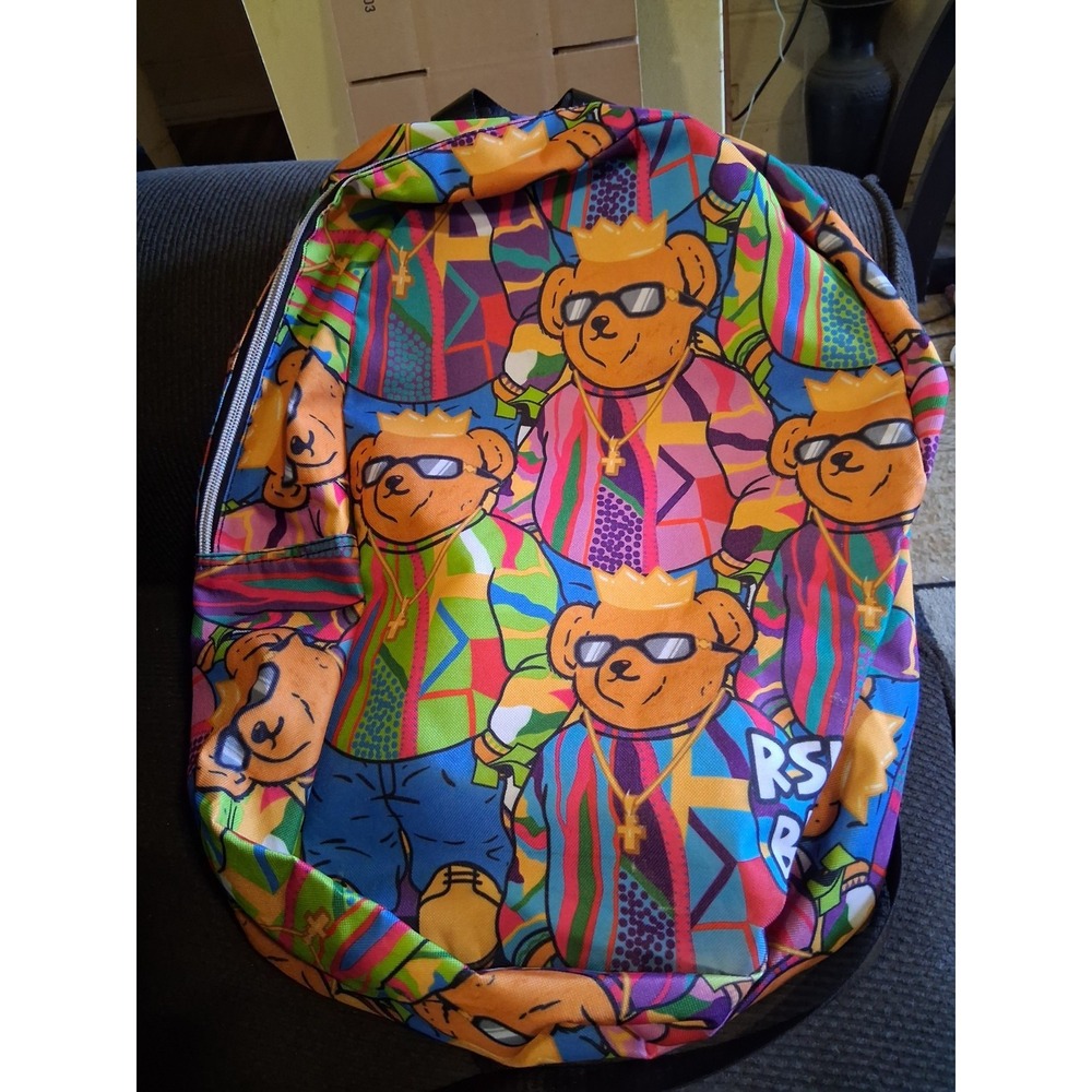 Reason Brand Backpack Biggie‎ Bear Wearing A Coogi $98 NWOT